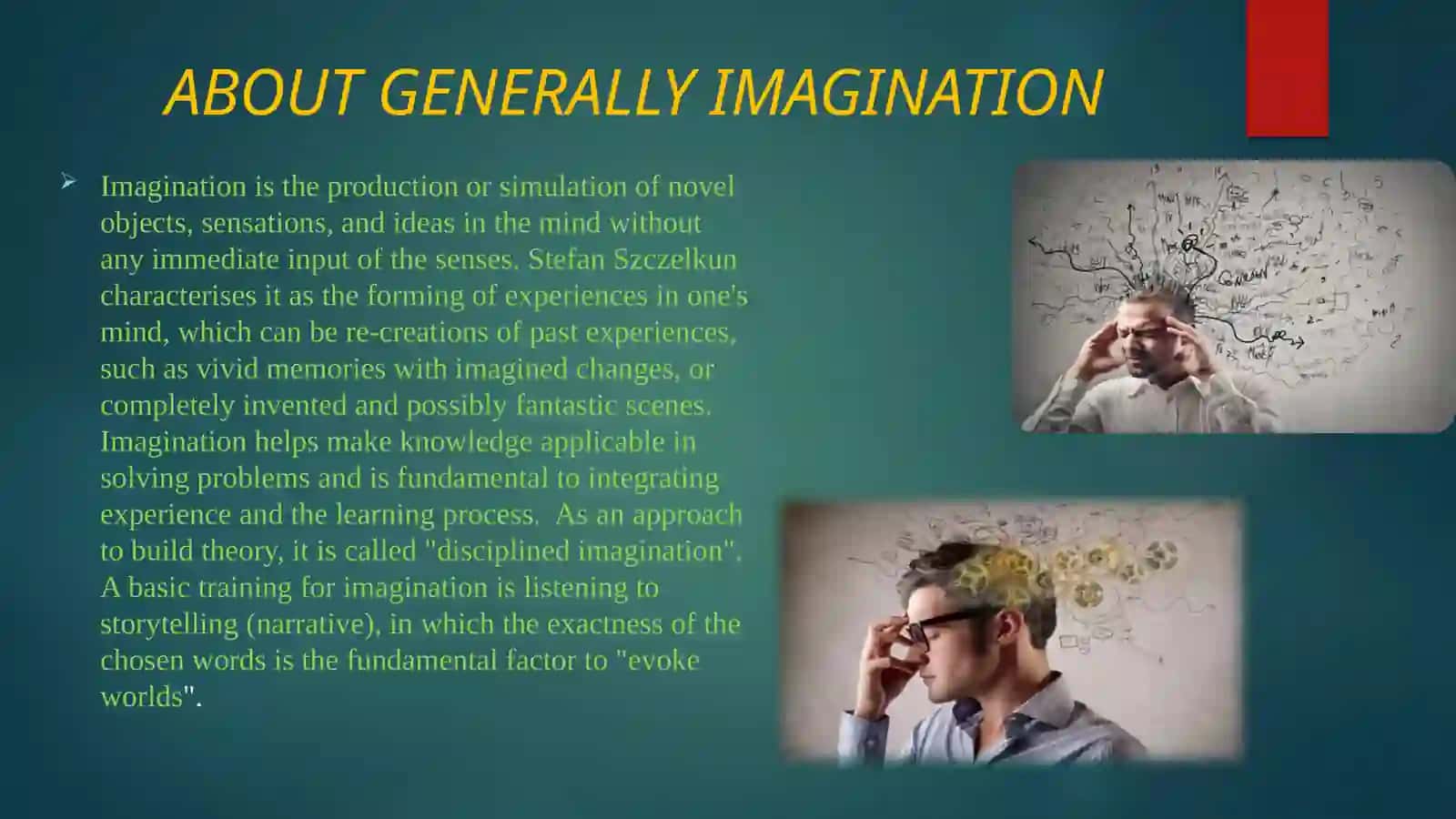 IMAGINATION DESCRIPTION AND PSYCHOLOGY 3