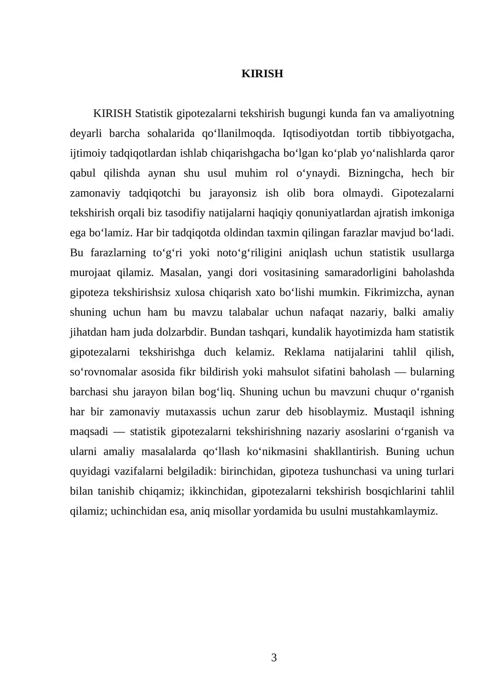 MUSTAQIL ISH 3