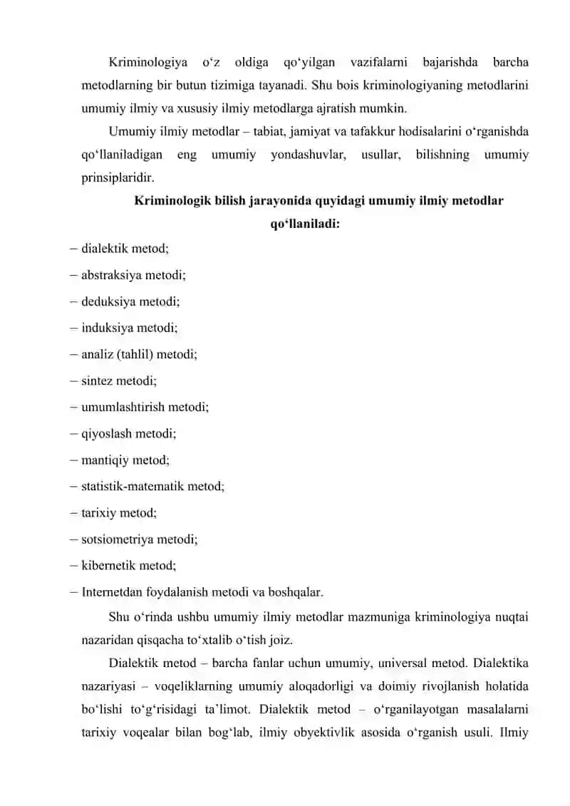 Kriminologiya fanining metodlari 3