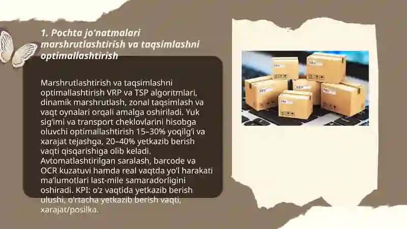 Pochta joʻnatmalari tizimlarini optimallashtirish 3