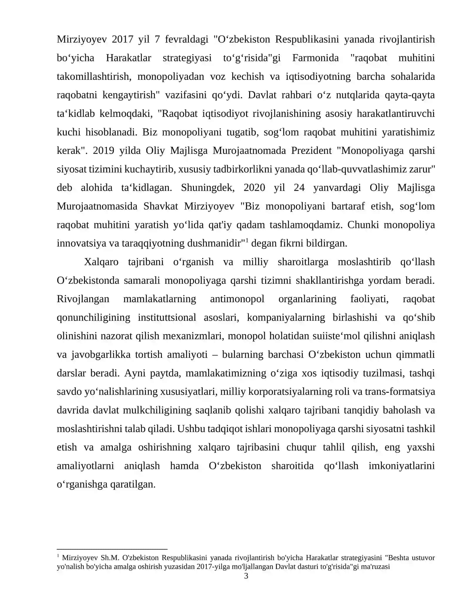 Manopoliyaga qarshi siyosatni tashkil etish va amalga oshirishning xalqaro tajribasi 3