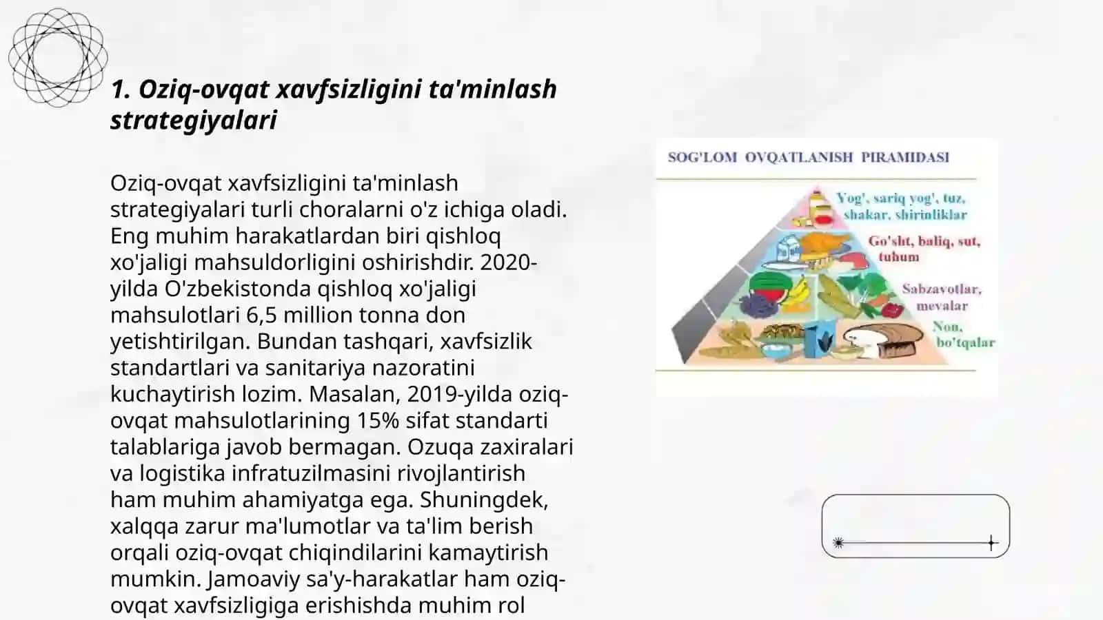 Oziq-ovqat xavfsizligini ta'minlash strategiyalari 3
