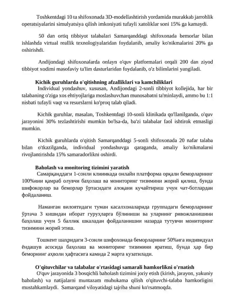 Gospital pedagogikani kichik guruhlarda yoki individual tashkil etishning xususiyatlari 3