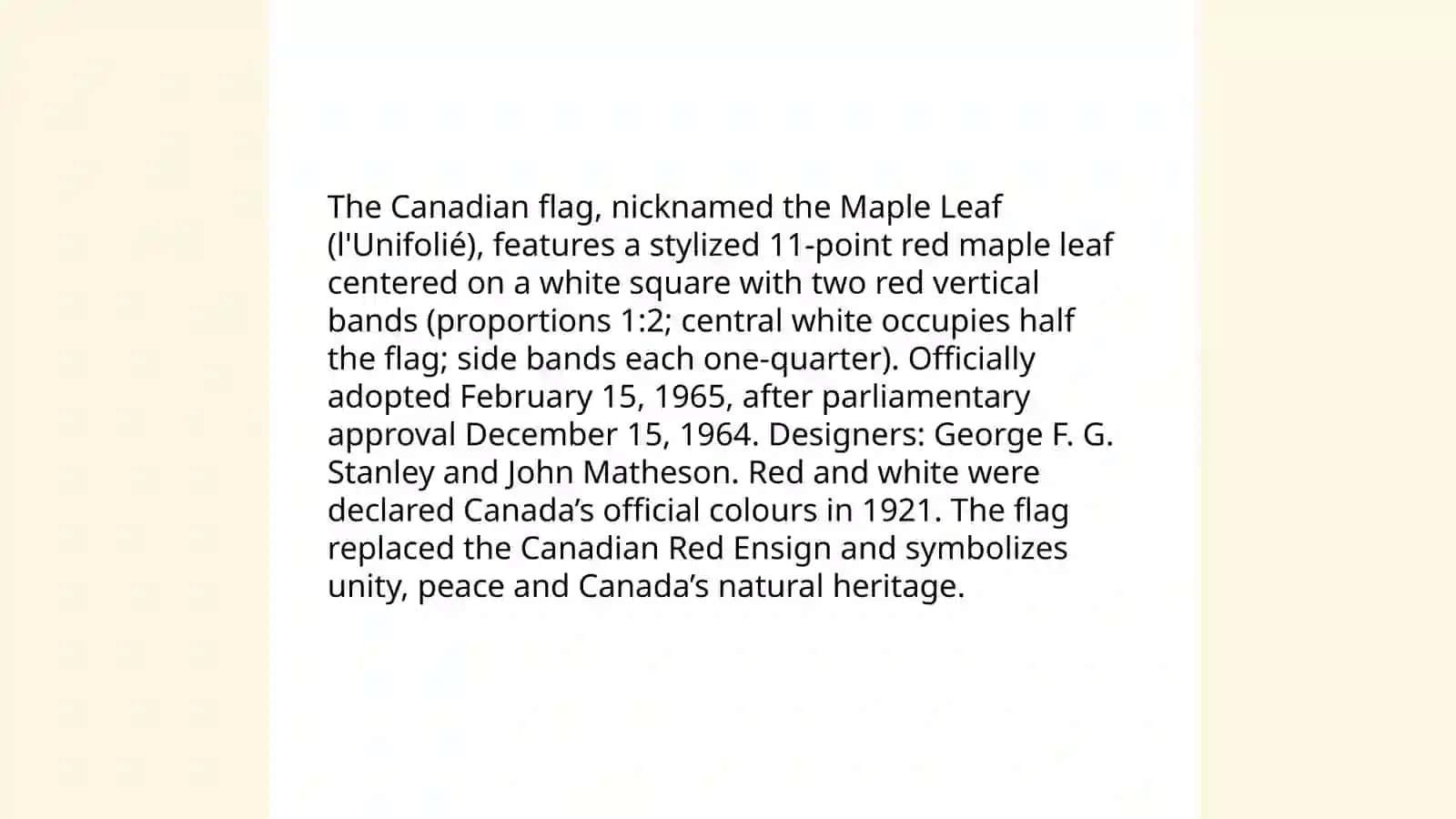 The Canadian flag (Maple Leaf) 3
