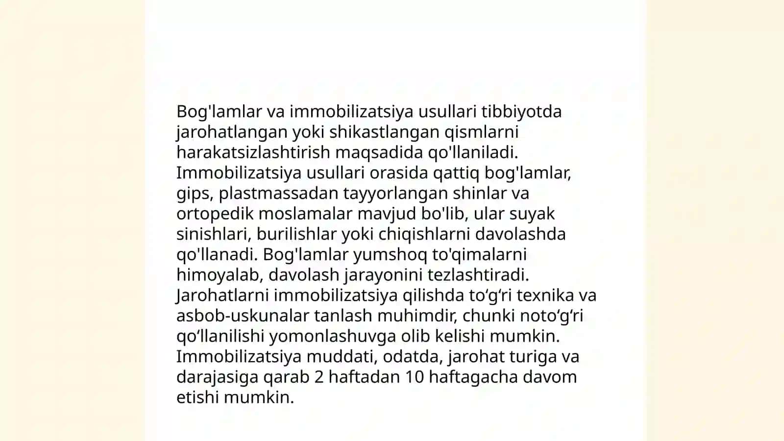 Travmatologik va ortopedik bemorlarni konservativ davolash usullari 3