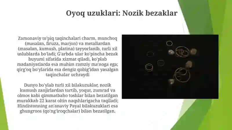 Zargarlik mahsulotlaridagi bezaklarning turlari va ularning ramziy ma'nolari 3