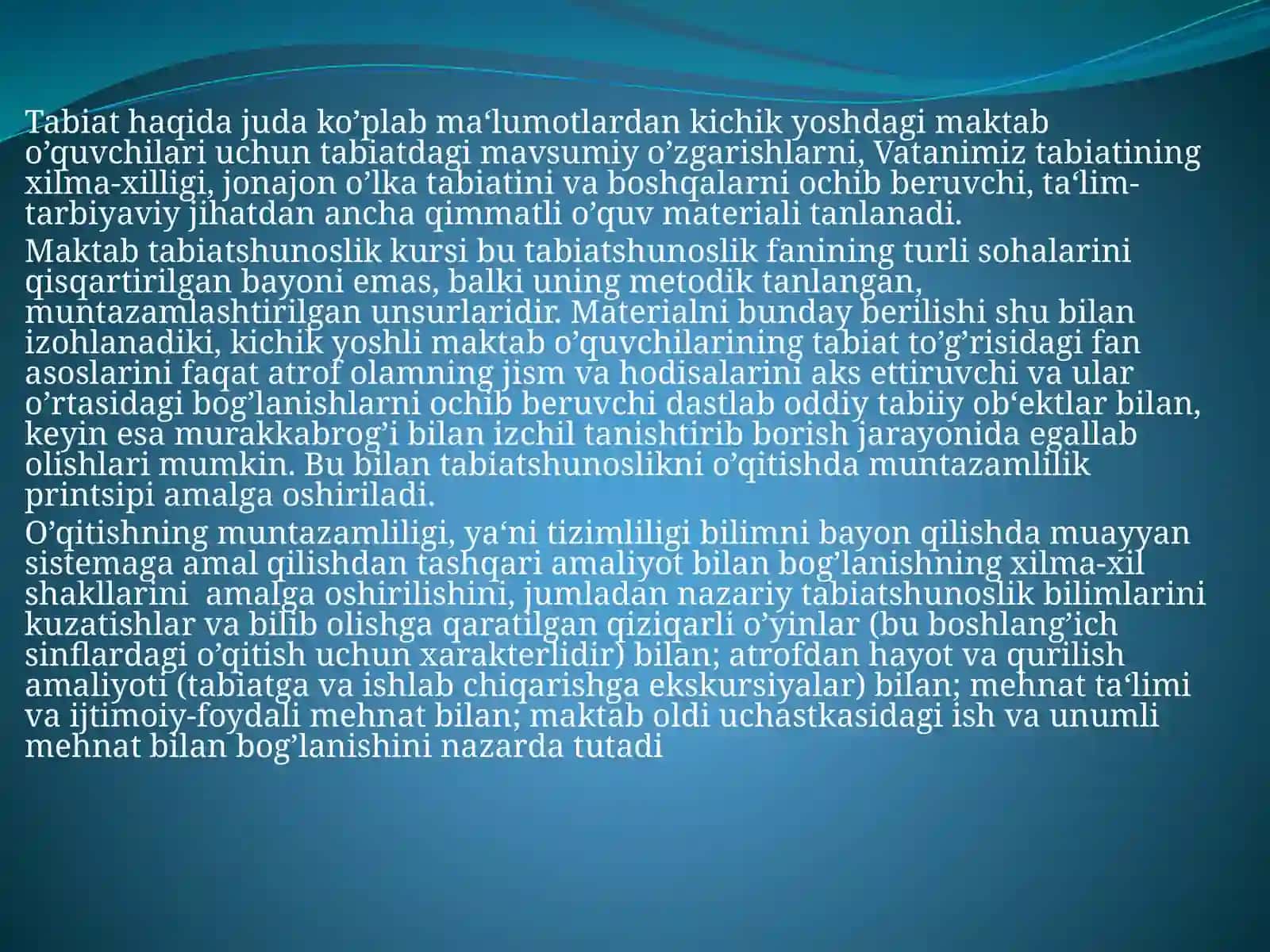Tabiatshunoslikning Didaktika Tamojlar 3