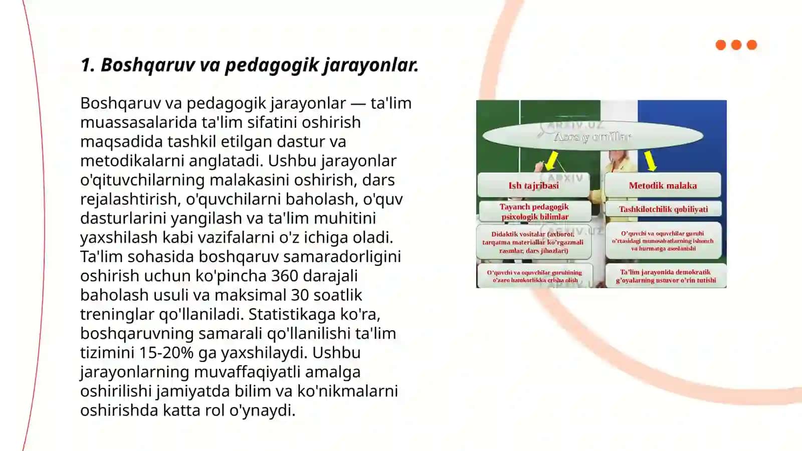 Boshqaruvning pedagogik - psixologik xususiyatlari 3