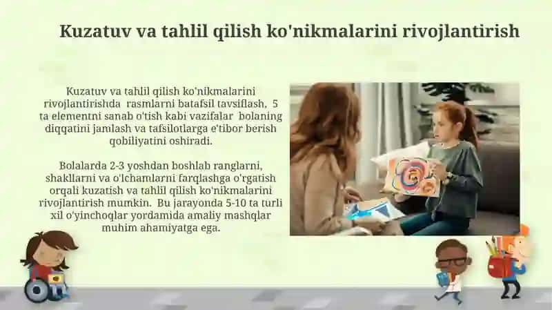 Nutqida nuqsonlari boʻlgan bolalar koʻruv idrokini rivojlantirish usullari 3