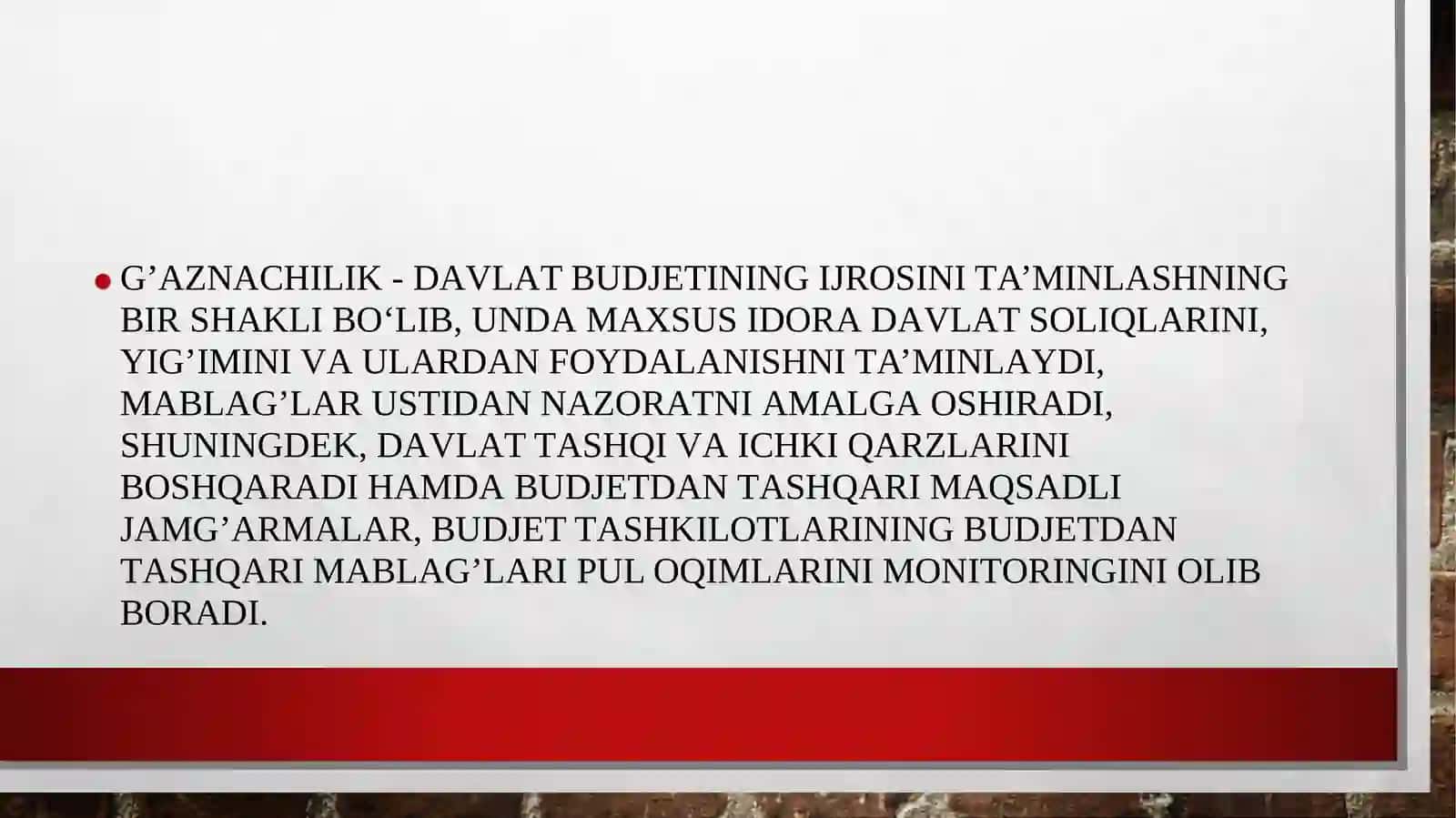 O‘zbеkistоndаbudjеtnig’аznаijrоsininghuquqiy-institutiоnаlаsоslаrinitаkоmillаshtirish 3