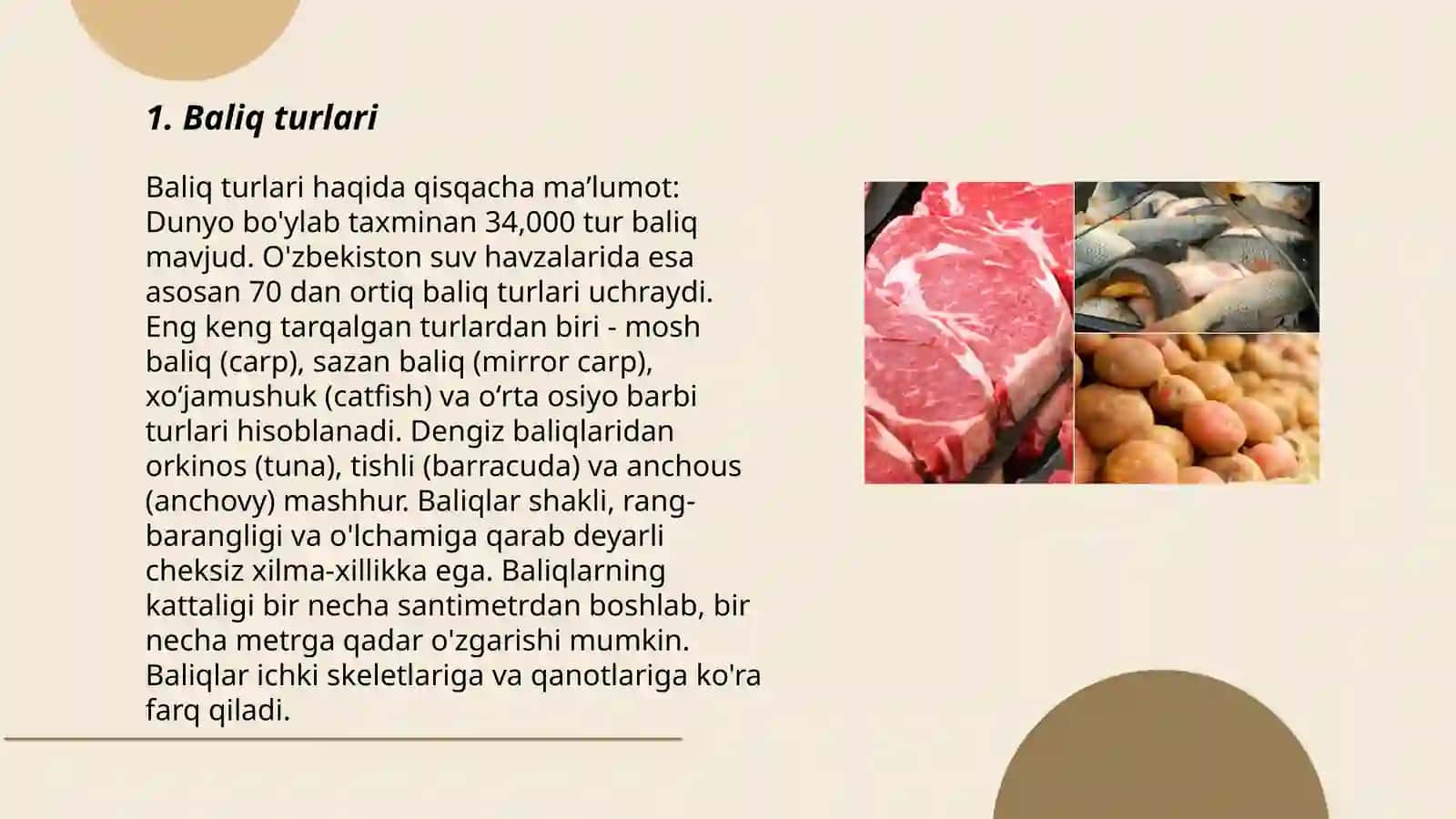 Baliq mahsulotlari klassifikatsiyasi 3