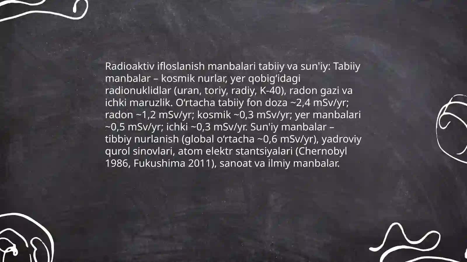Atrof-muhitning radiaktiv ifloslanishi 3