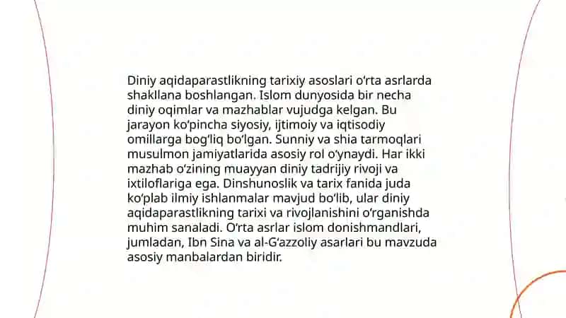 Diniy aqidaparastlik (fanatizm),ekstremizmning paydo bo'lishining ijtimoiy-tarixiy zaminlari va rivojlanishi 3
