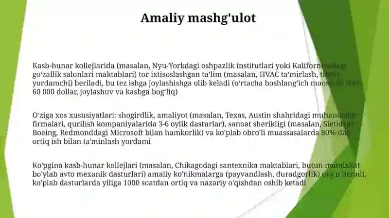 Amaliy san'at maktablari va ulardagi òziga xosliklar 3