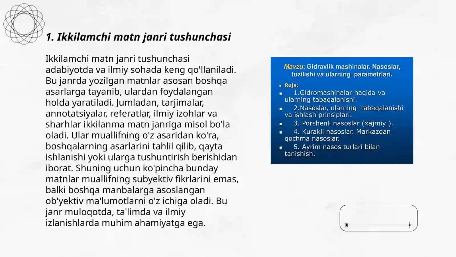 Referat ikkilamchi matn janri sifatida 3
