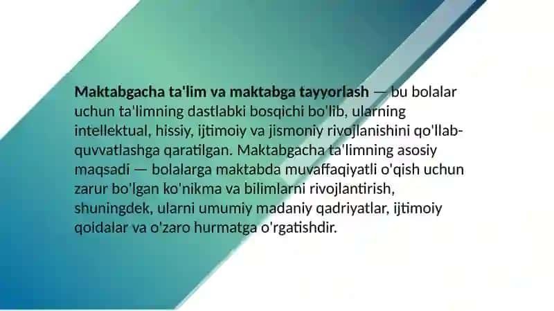 Maktabgacha va umumiyrta, professional ta'limning mavjud holati, muammolari va rivojlanish yo‘llari 3
