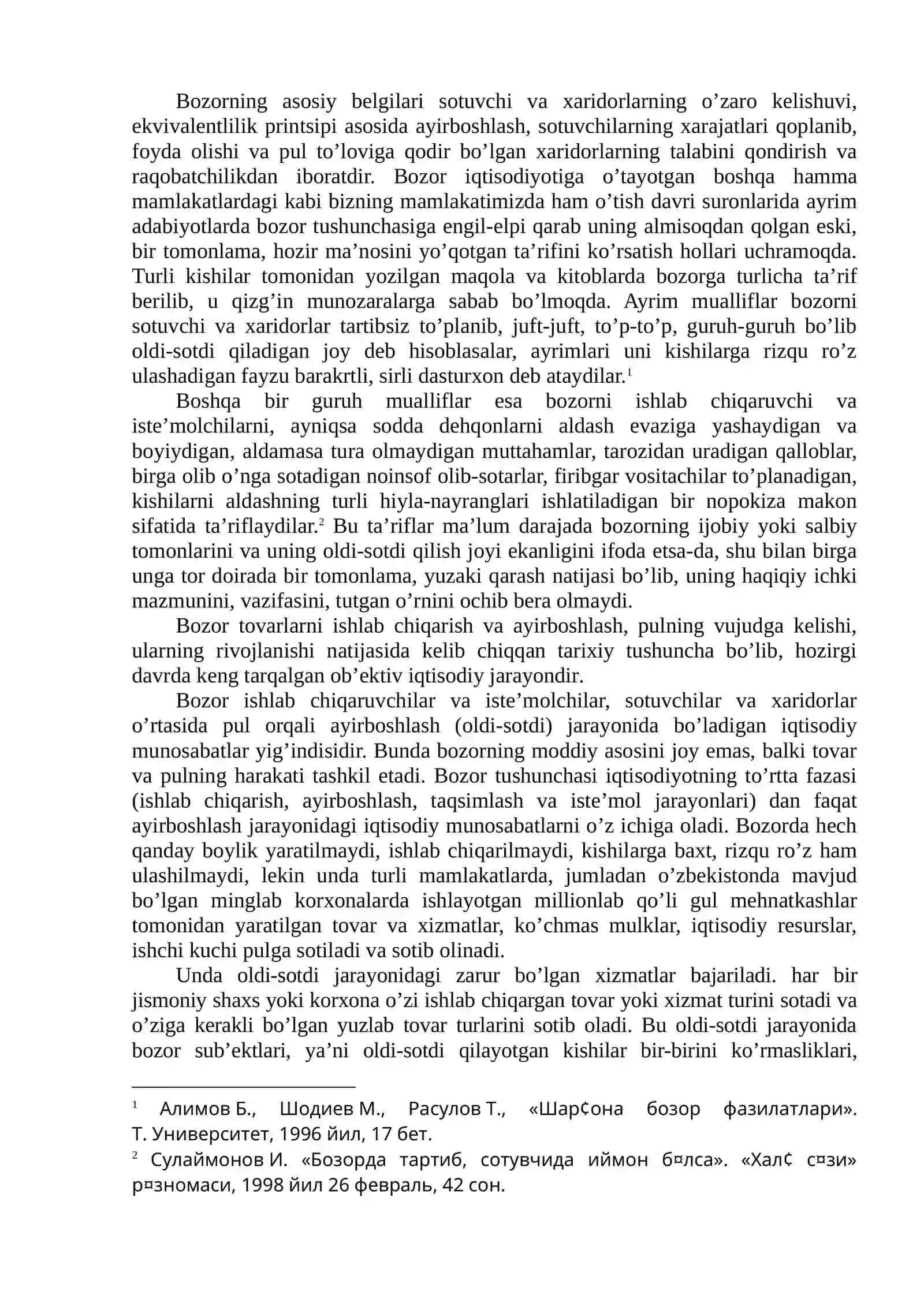 Bozor va uning tuzilishi 3