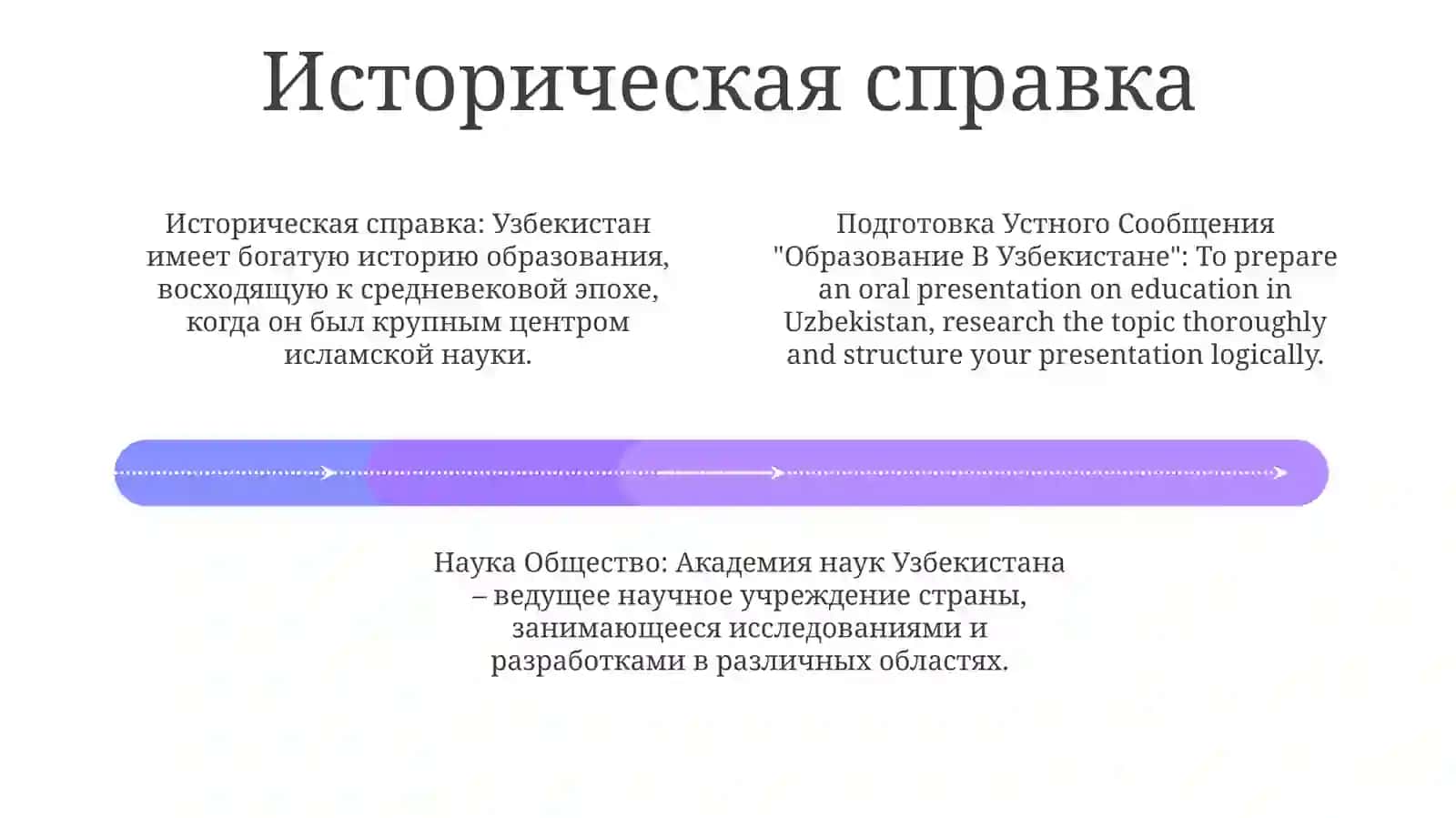 Подготовка Устного Сообщения "Образование В Узбекистане" 3