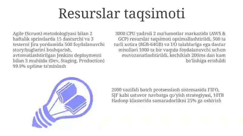Resurslar taqsimoti 3