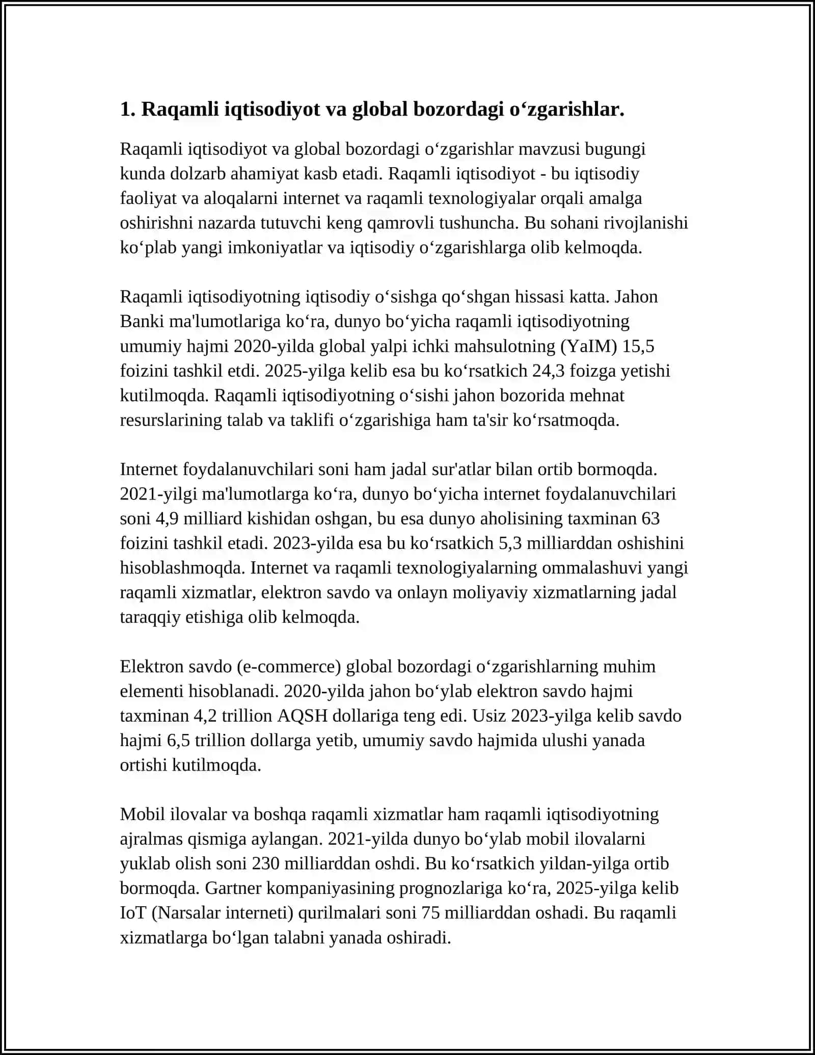 Raqamli iqtisodiyot va global bozordagi o‘zgarishlar 3