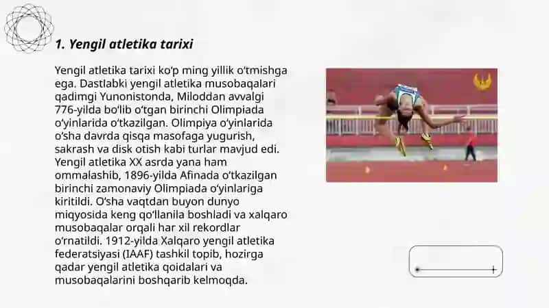 Yengil atletika sport turlarini o'rgatish 3
