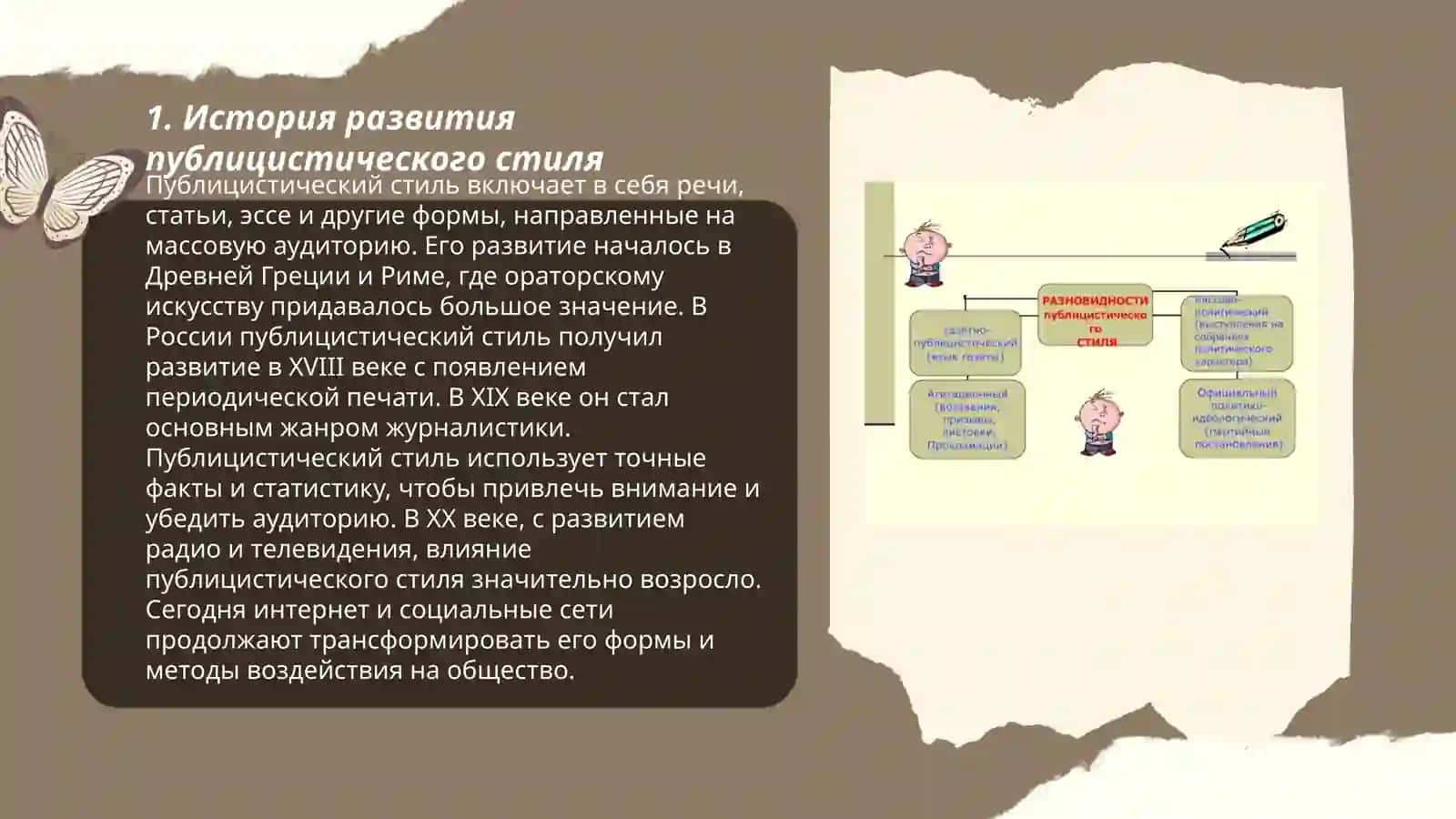 Публицистический стиль и его разновидности 3