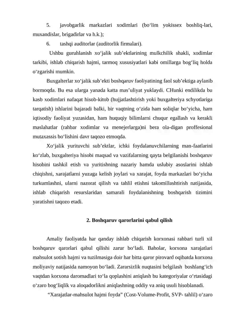 Boshqaruv hisobi ma’lumotlaridan foydalanuvchilar 3