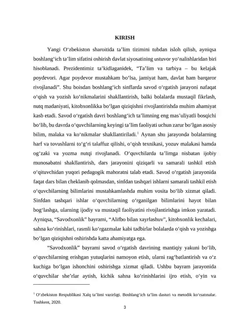 Savod oʻrgatish davrida sinfdan tashqari ishlar 3