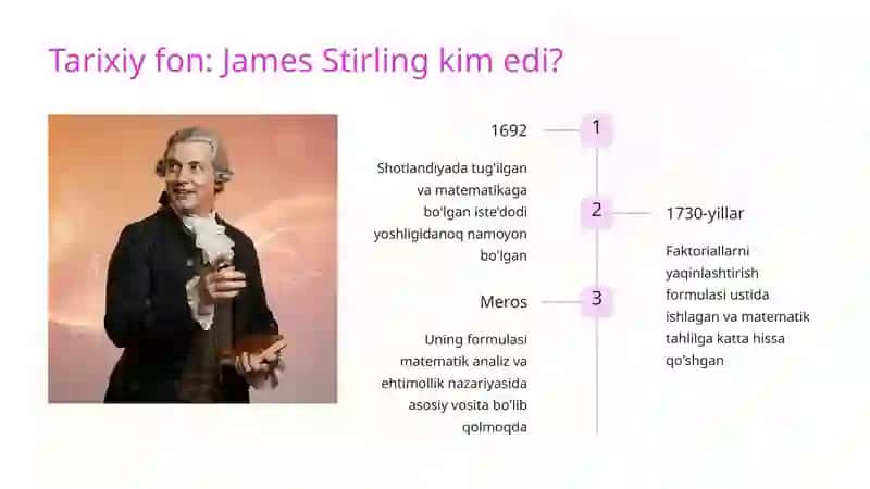 Stirling Formulasi: Faktoriallarni Yaqinlashtirish San'ati 3