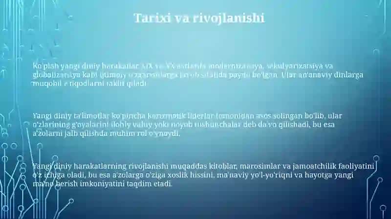 Yangi diniy taʼlimotlar va sektalar 3