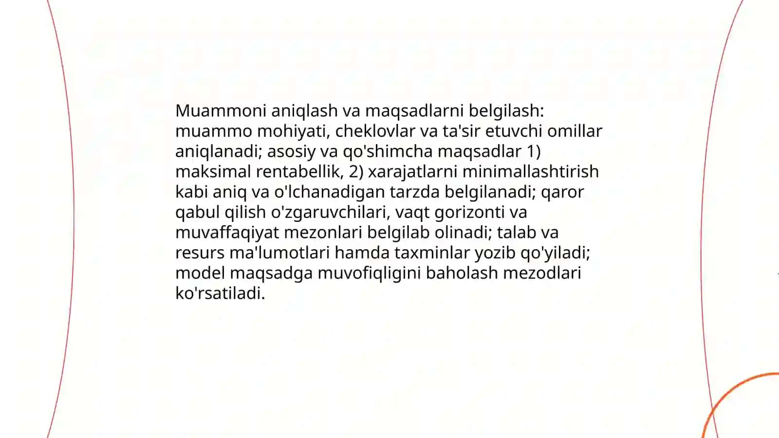 Iqtisodiy- matematik modellarini tuzish bosqichlari 3
