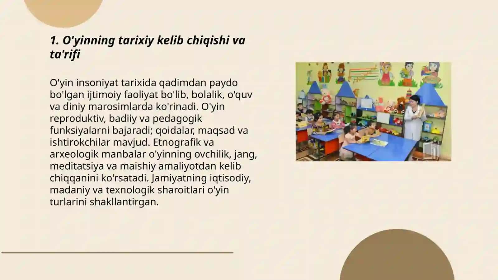 O'YIN TARIXI UNING PAYDO BO'LISH SHART SHAROITLARI 3