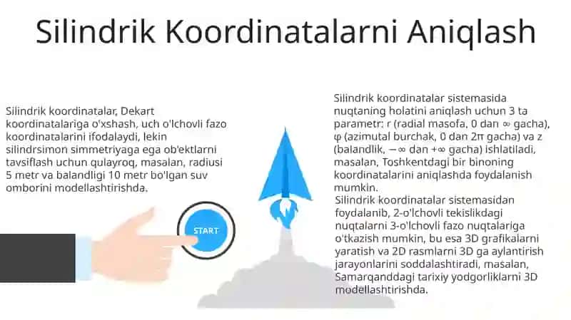 Silindrik va sferik koordinatalar sistemasi 3