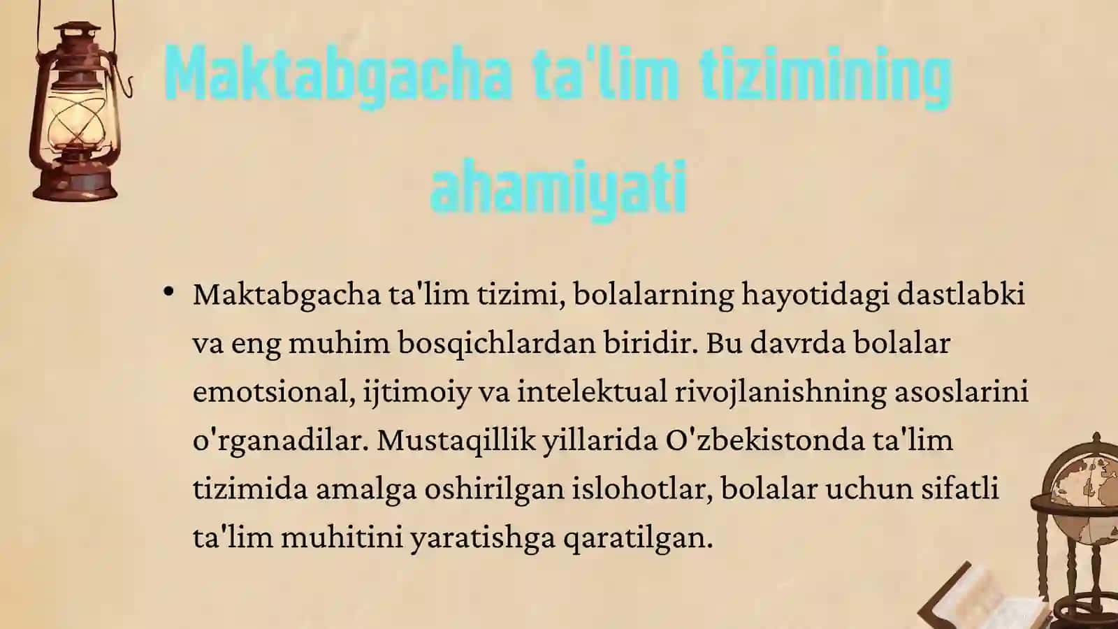 Maktabgacha ta'lim tizimini rivojlantirish tomoyillari va asosiy yo'nalishlari 3