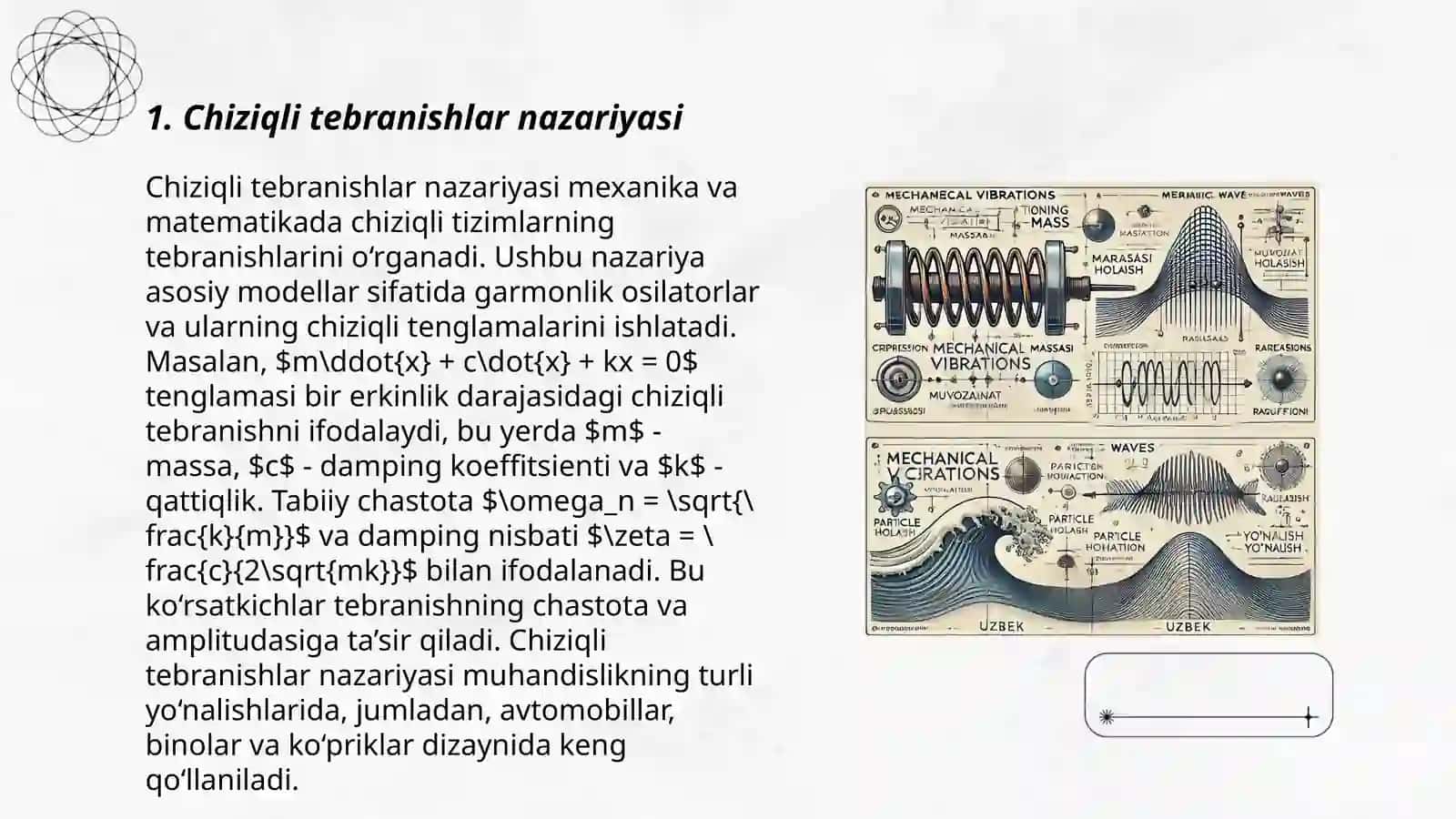 Mexanik tebranishlar. Mexanik toʻlqinlar 3