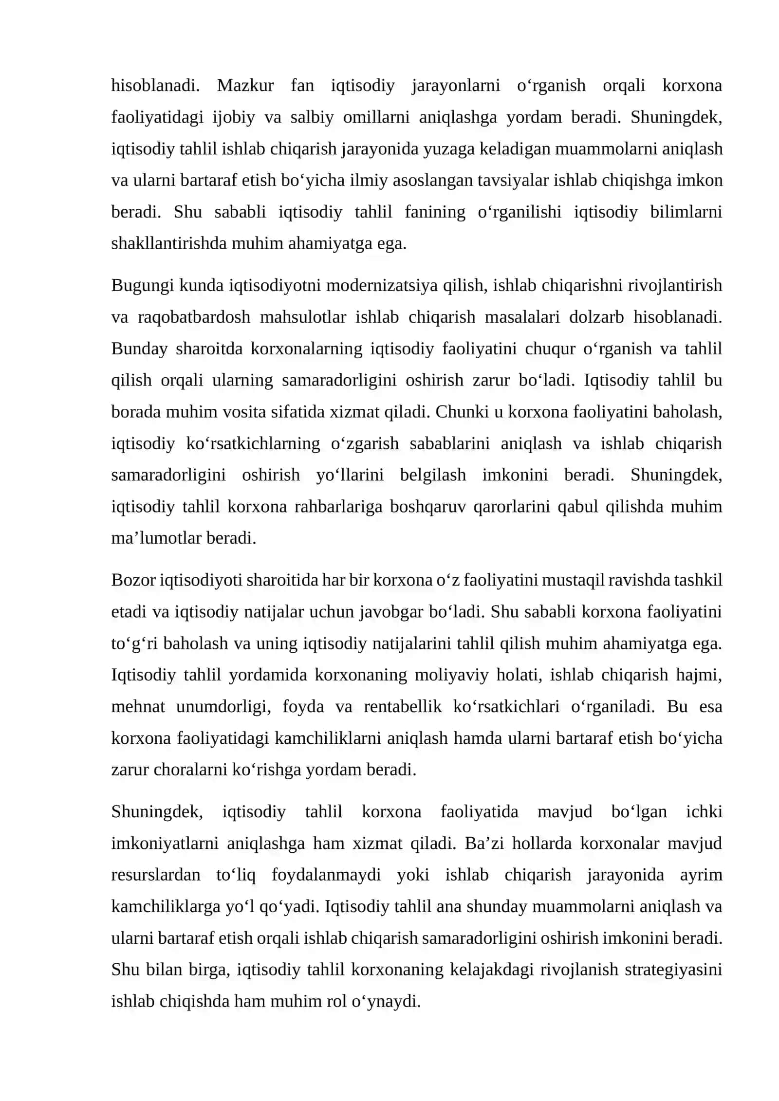 IQTISODIY TAHLIL FANINING ASOSIY VAZIFALARI 3