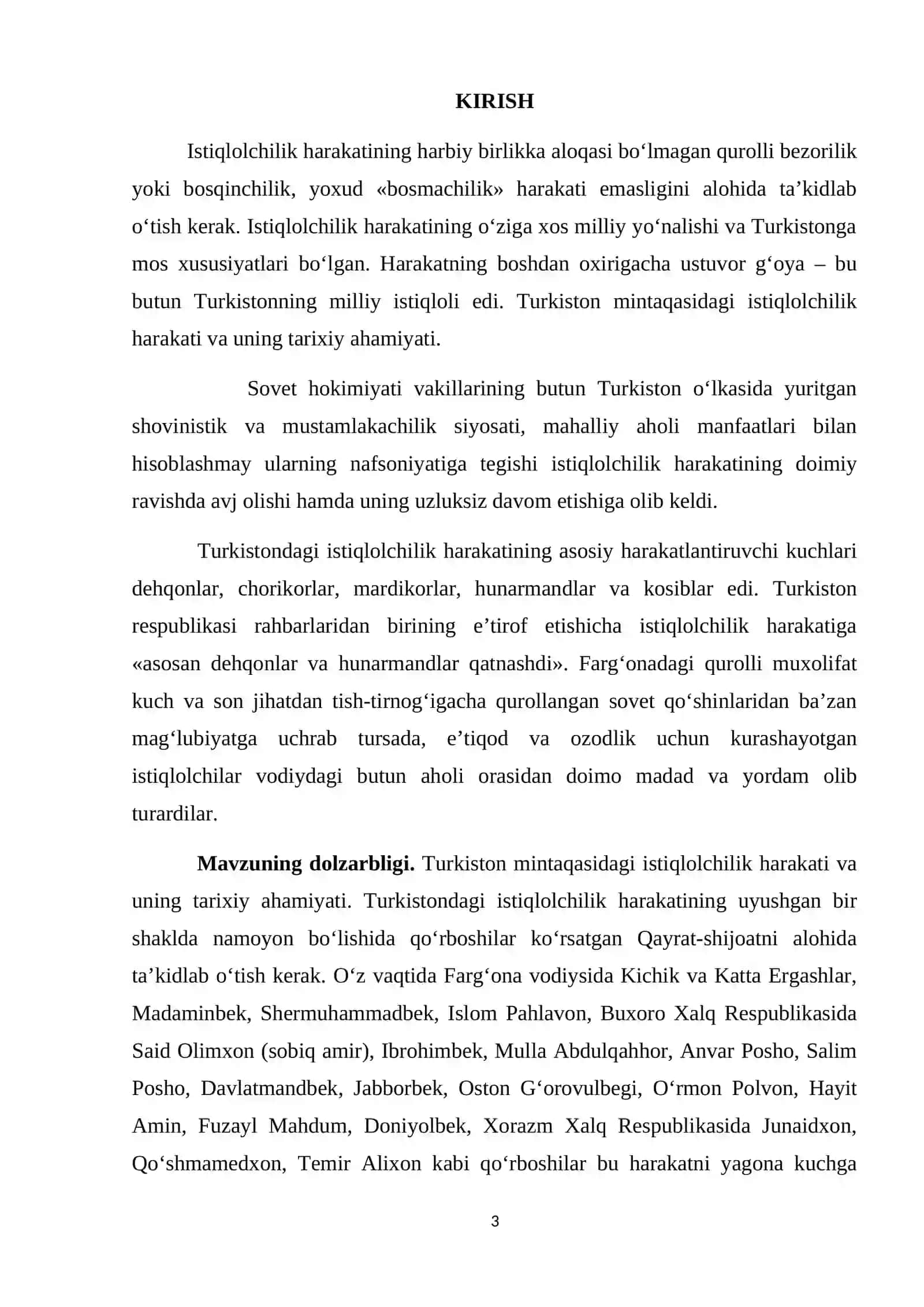 BUXORODA ISTIQLOLCHILIK HARAKATI VA UNING NATIJASI 3
