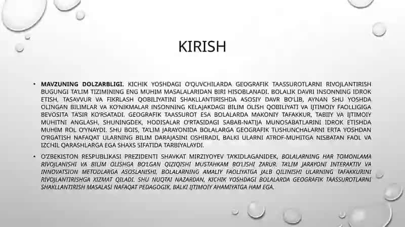Kichik yoshdagi o‘quvchilarning geografik taassurotni rivojlantirish usullari 3