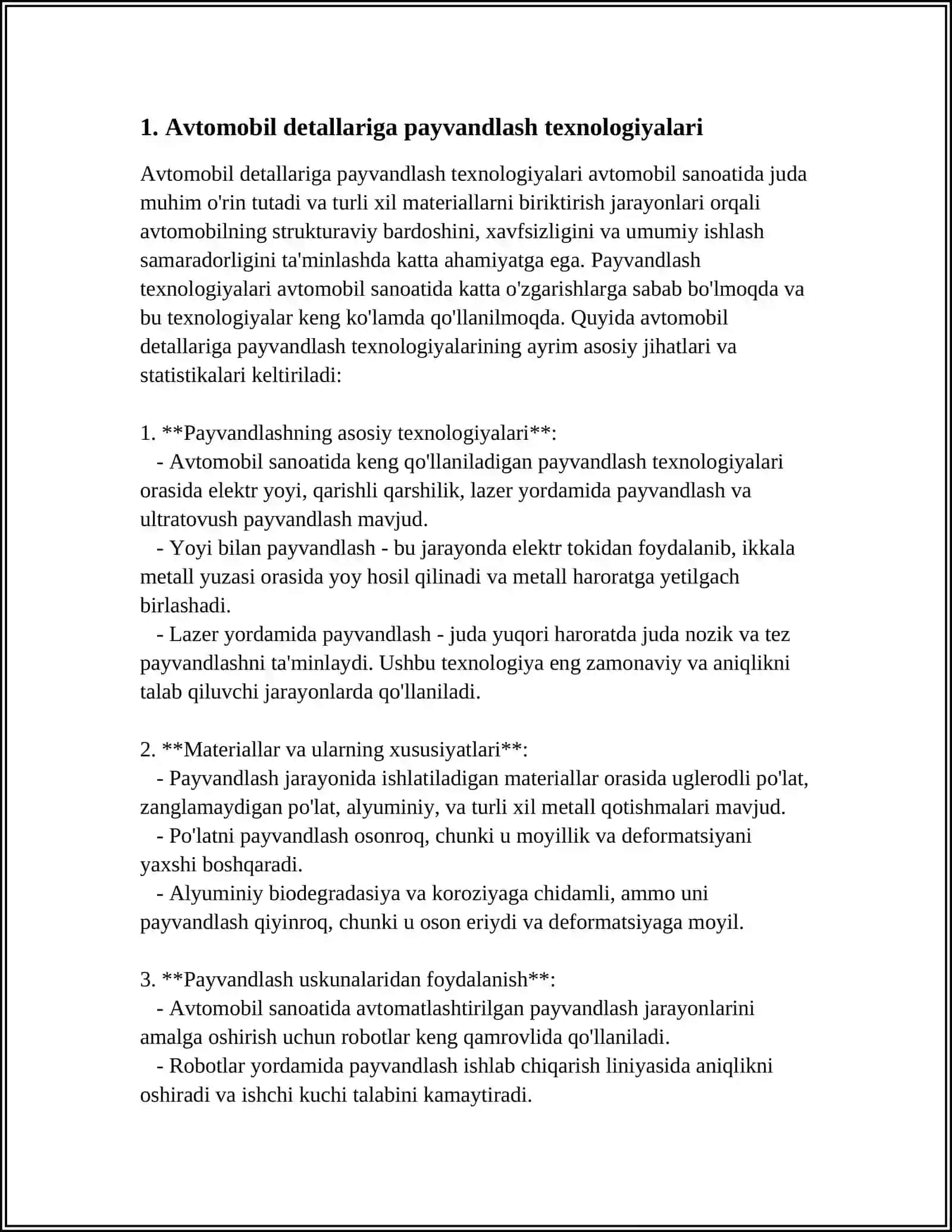 PAYVAND RAMALAR AVTOMABILLAR PAYVAND DETALLARI. MASHINA DETALLARINING ISHONCHLILIGI 3