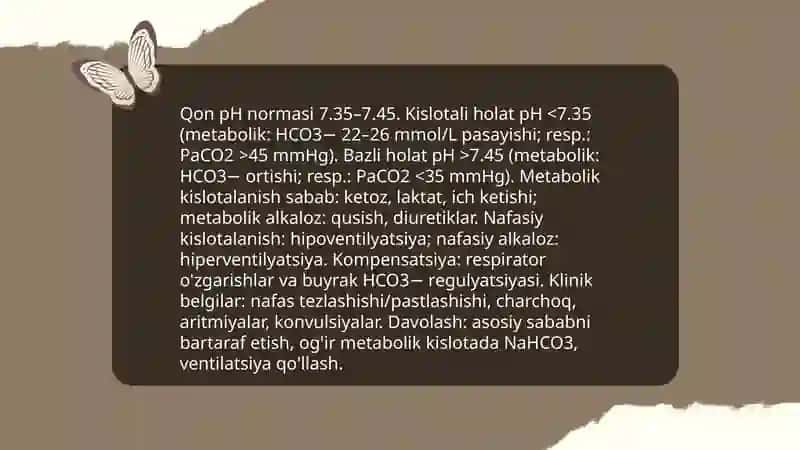 Qonning fizik-kimyoviy xususiyatlari oʻzgarishlari 3