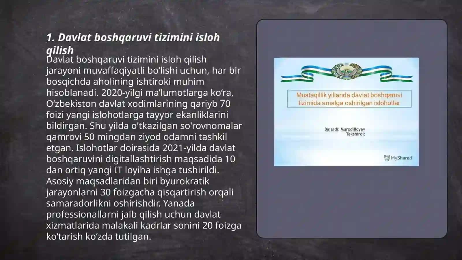 Mustaqillik yillarida amalga oshirilgan islohotlar 3