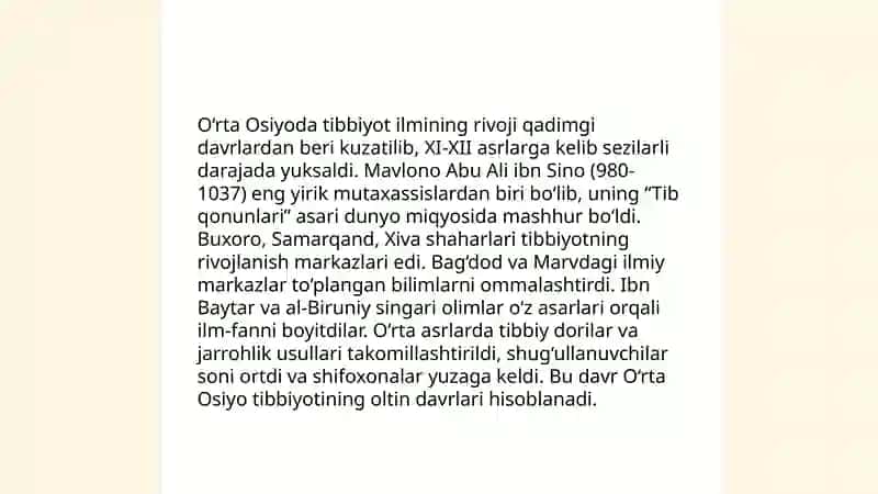 O‘zbek xonlari davrida faoliyat ko'rsatgan tibbiyot olimlari va tabiblar 3