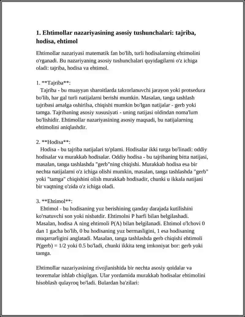 EHTIMOLLAR NAZARIYASI VA MATEMATIK STATISTIKA ELEMENTLARI 3