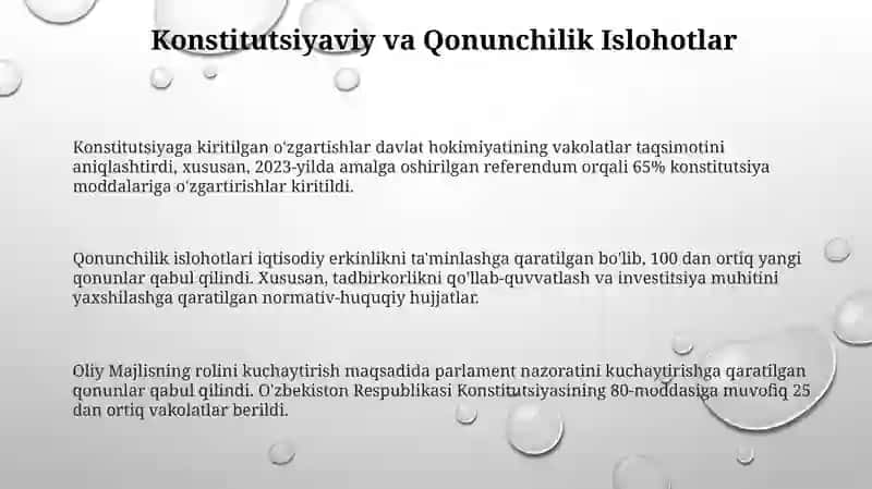 Konstitutsiyaga kiritilgan o'zgartishlar 3