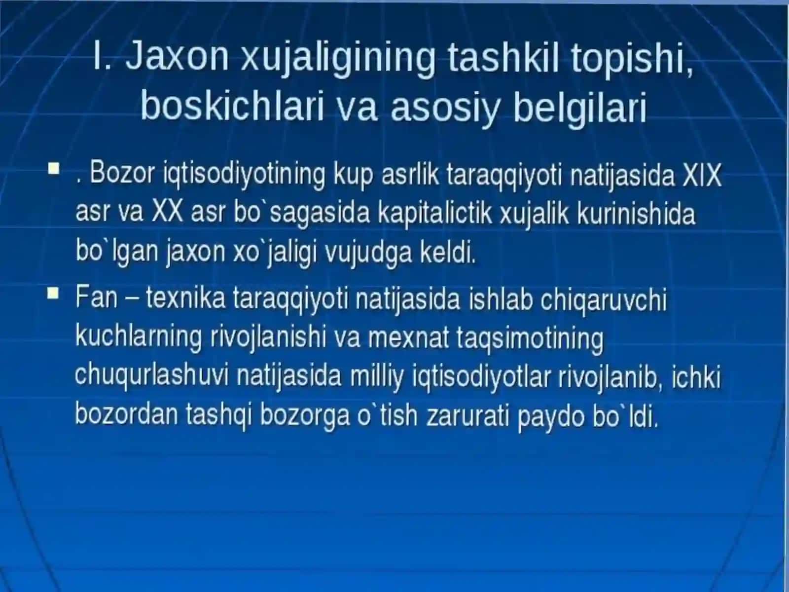 Jaxon xojaligining tashkil topishi, bosqichlari va asosiy belgilari 3