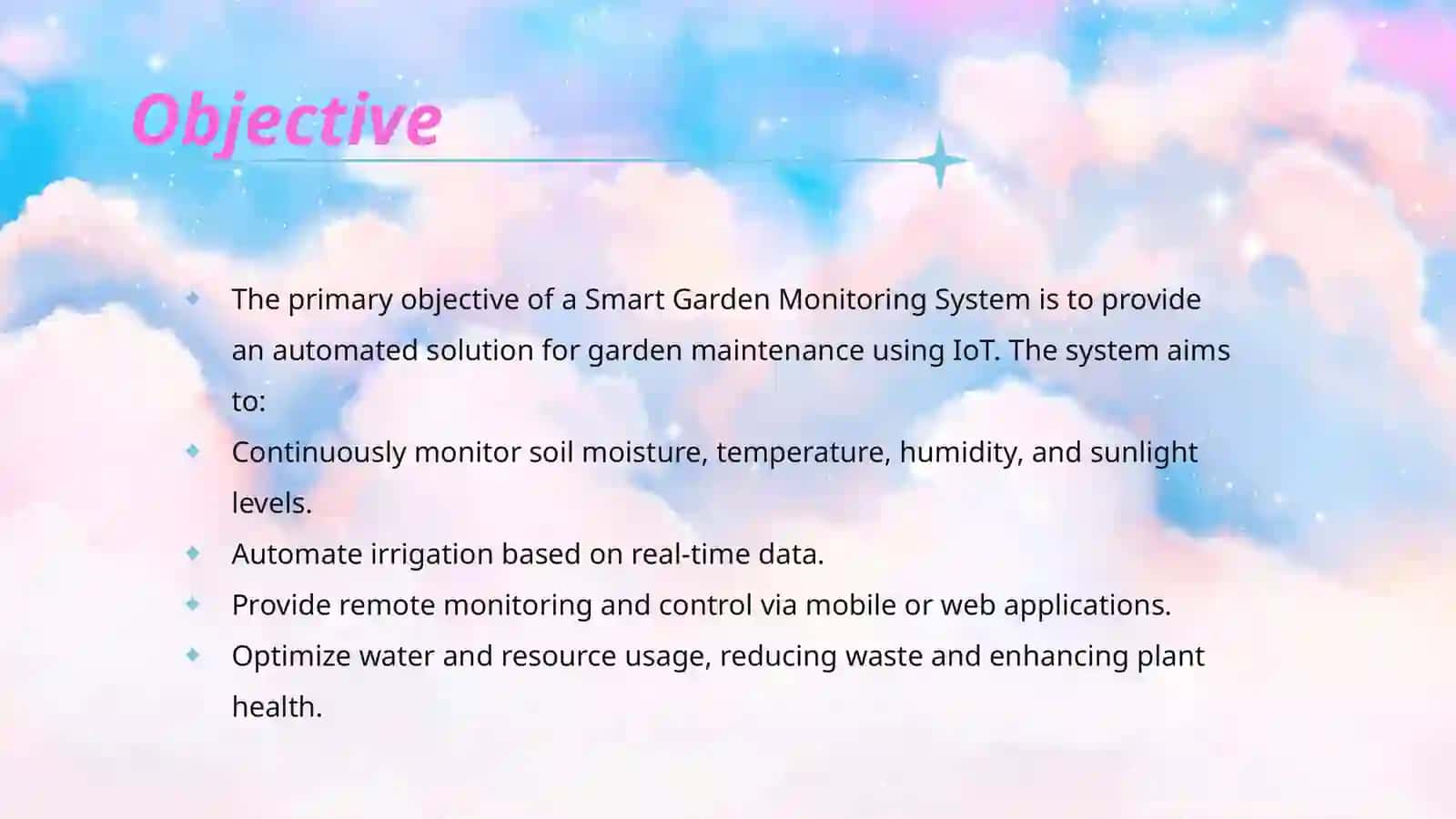 Monitoring System for Smart Garden Using IoT 3