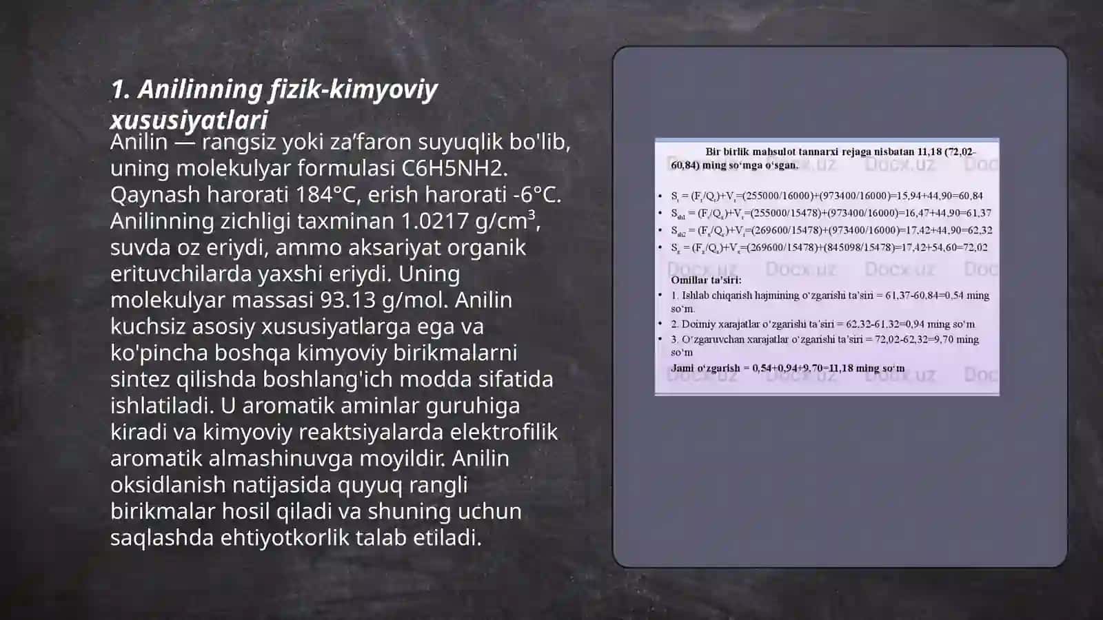 Anilin, biologik ob’yektlardan ajratib olish va tahlil usullari 3