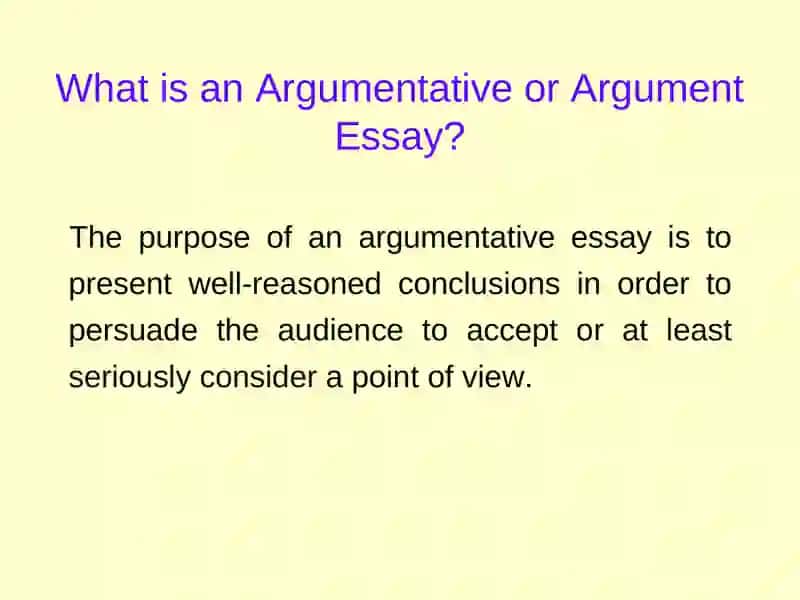 The Argumentative Essay 3