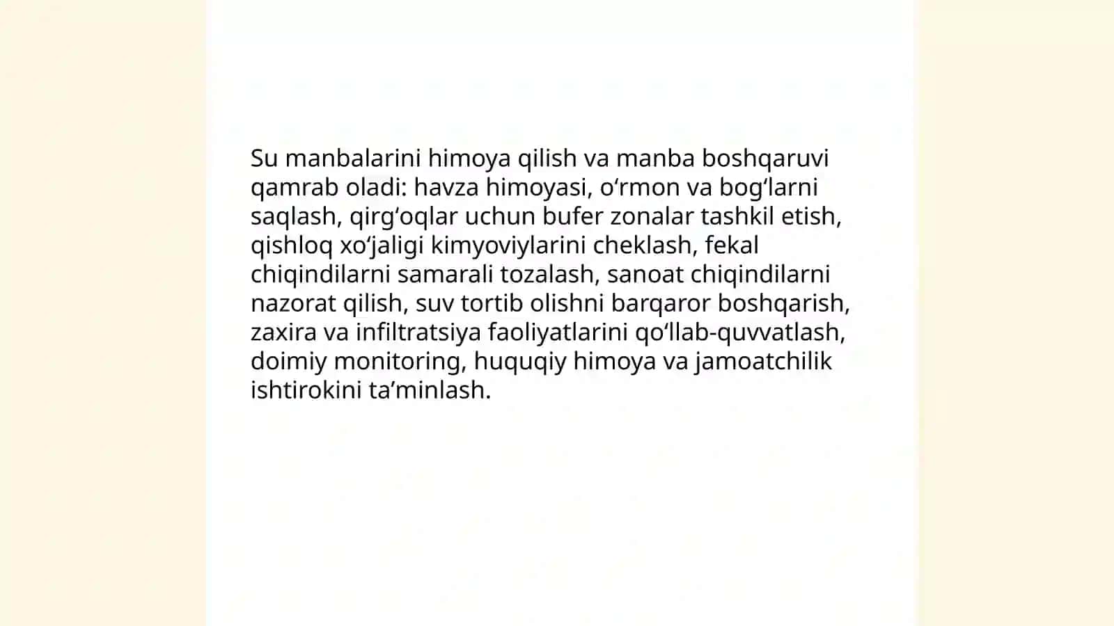 Ichimlik suvi sifatini yaxshilashning asosiy usullari 3