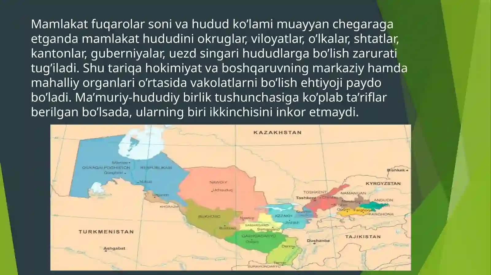 O’zbеkistоndа mа’muriy-hududiy birliklаr nitаshkiletilishivа ulаr dinаmikаsidа gio’zgаrishlаr 3